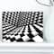 Designart - Optical Black and White Pattern - Abstract Canvas Art Print